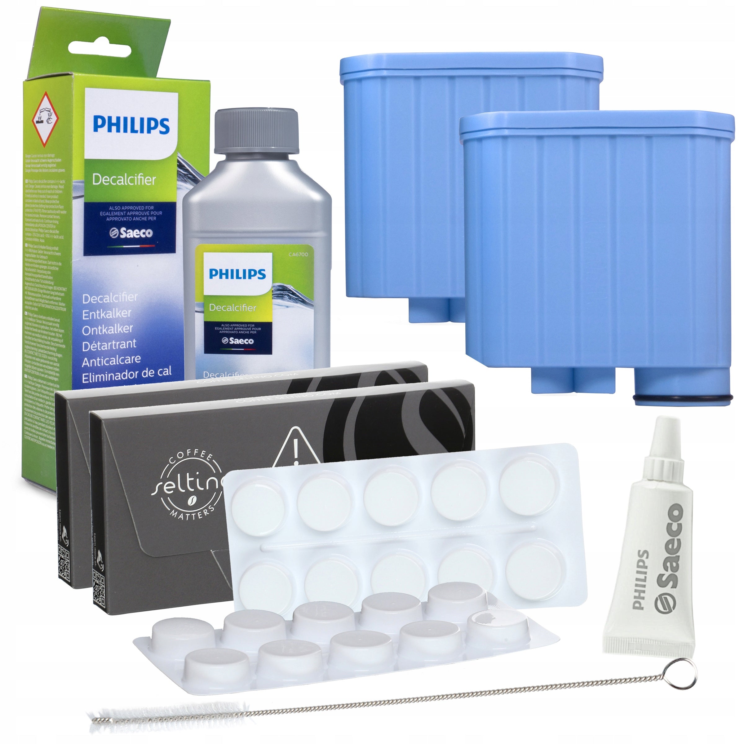 2x Water filter for PHILIPS Latte Go machine set