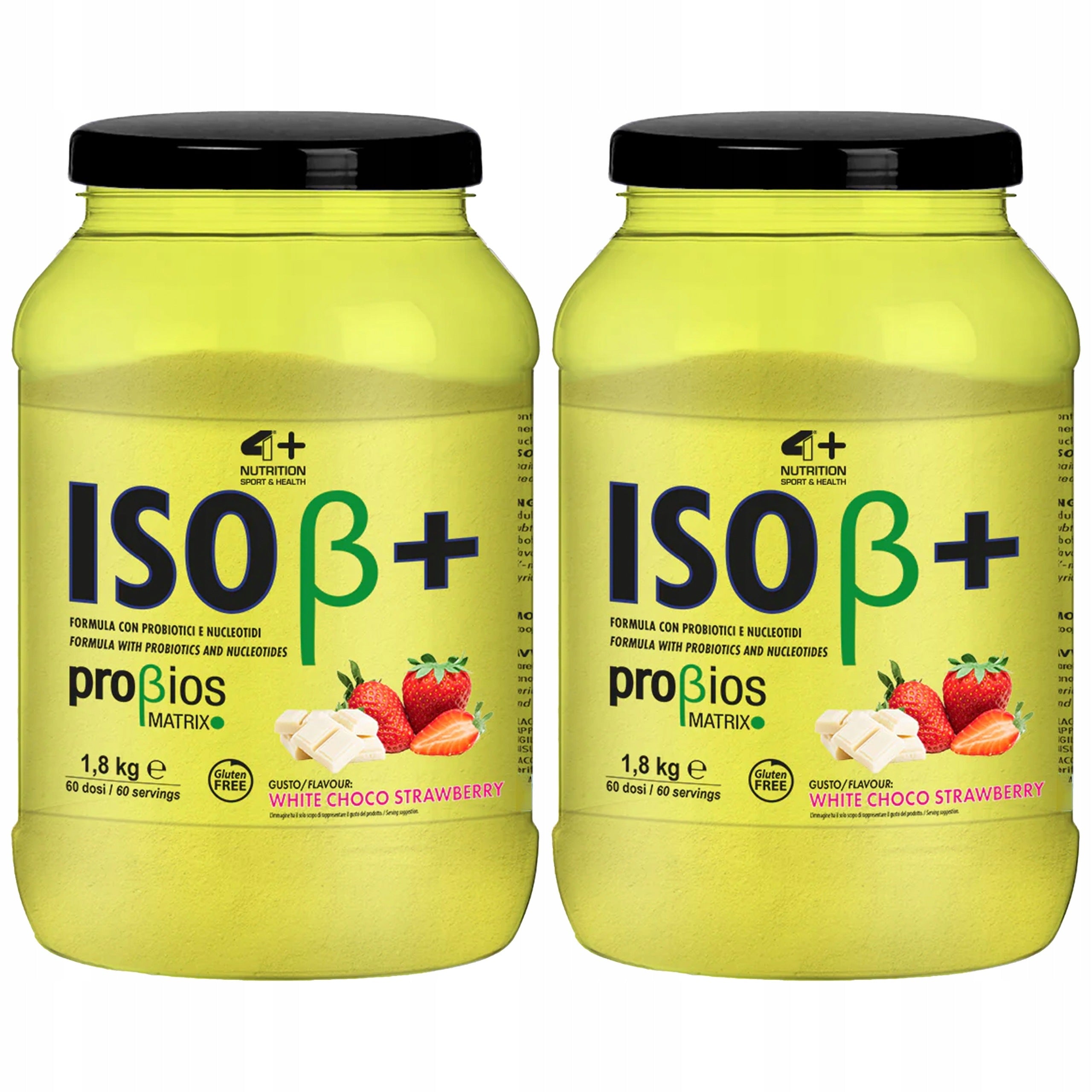 2x Whey Isolate Whey Probiotics 26g Protein 1800g 4+ NUTRITION