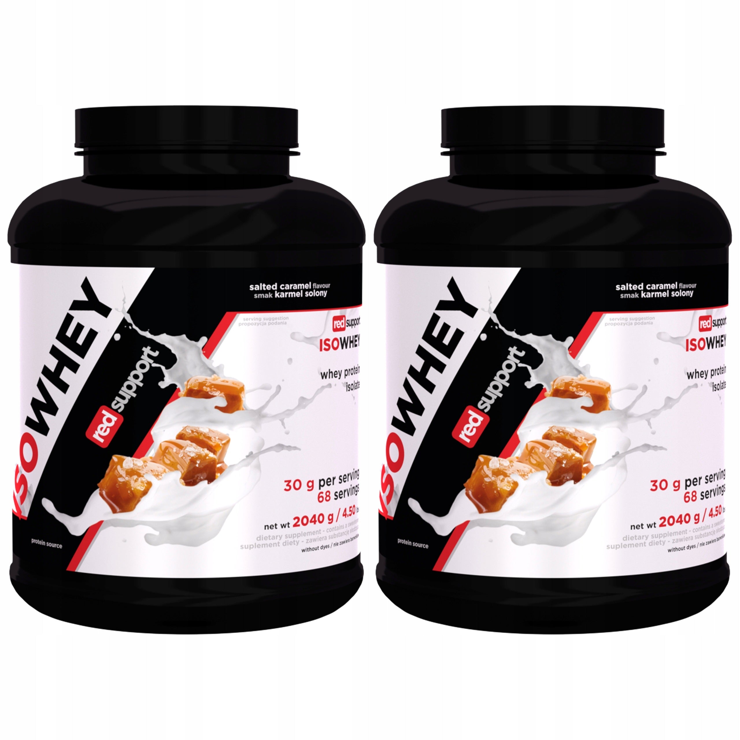 2x Whey Isolate Whey WPI 30g Serving Muscle Mass RED SUPPORT