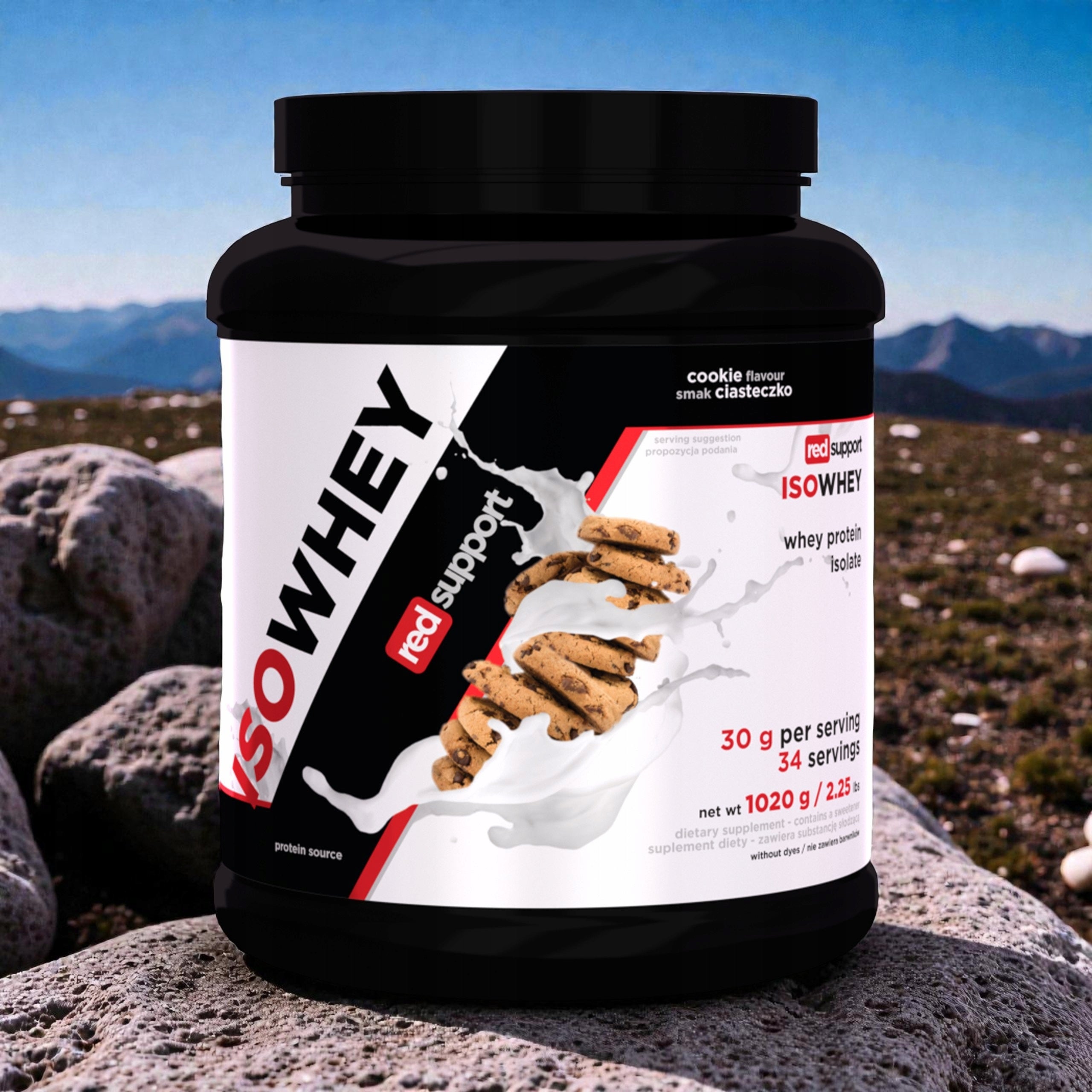 2x Whey Protein Isolate 30g WPI Muscle Mass Strength RED SUPPORT Brand no brand