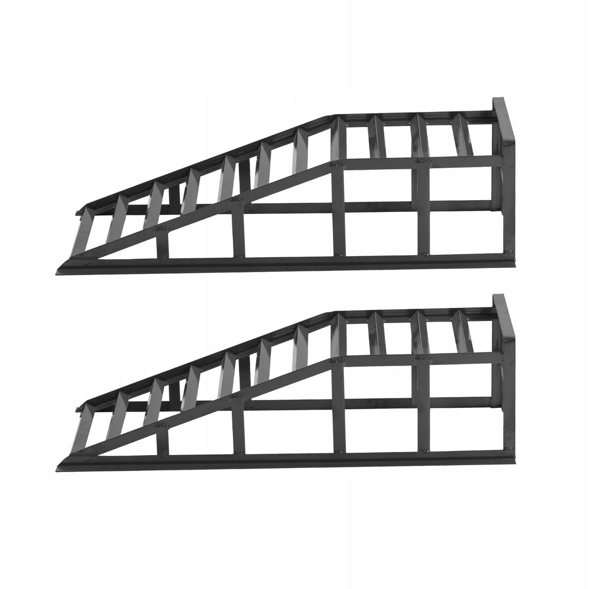 2x car overrun 2000kg adjustable steel grey
