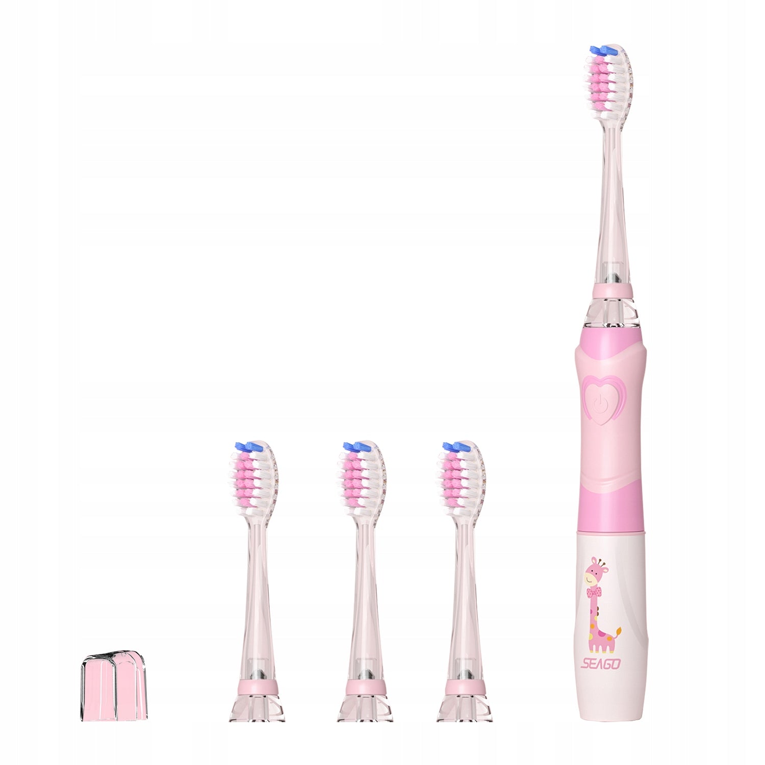 2x sonic toothbrush for children 8 tips Seago SG-977 Batteries included no