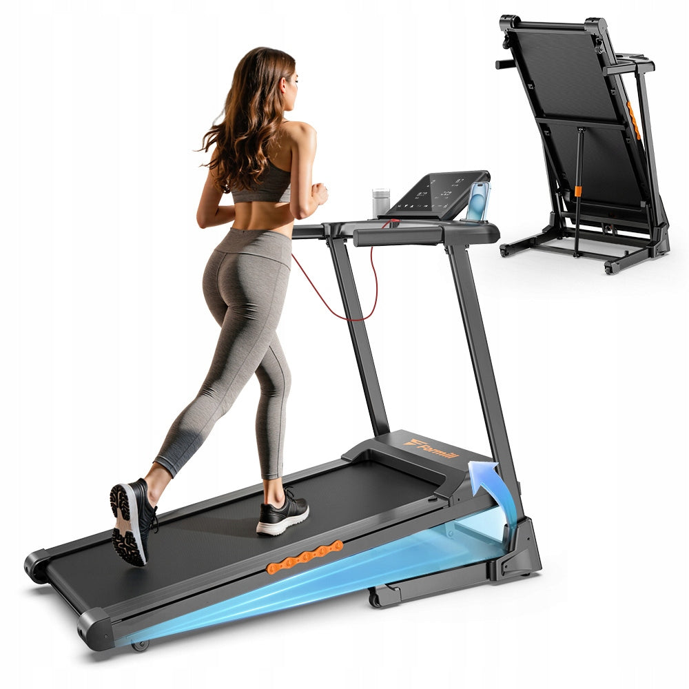 3.0 HP Electric Treadmill for Home FT61, 1-13.5 km/h 135kg Folding