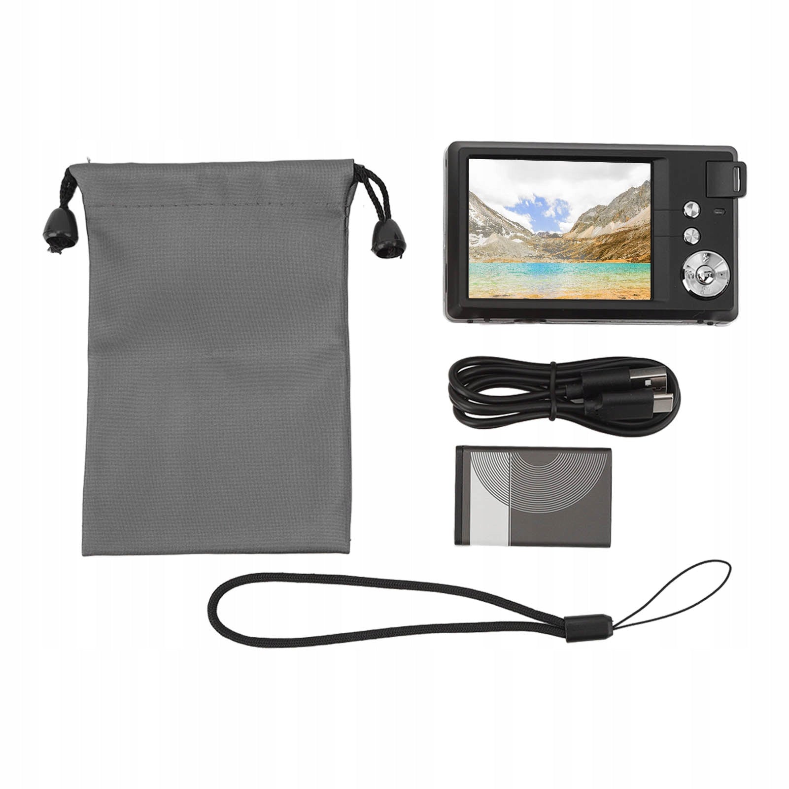 3,0 Inch 4K Digital LCD Camera 48MP 16X Zoom Anti Shaking Portable 2U Resolution 1 Mpx