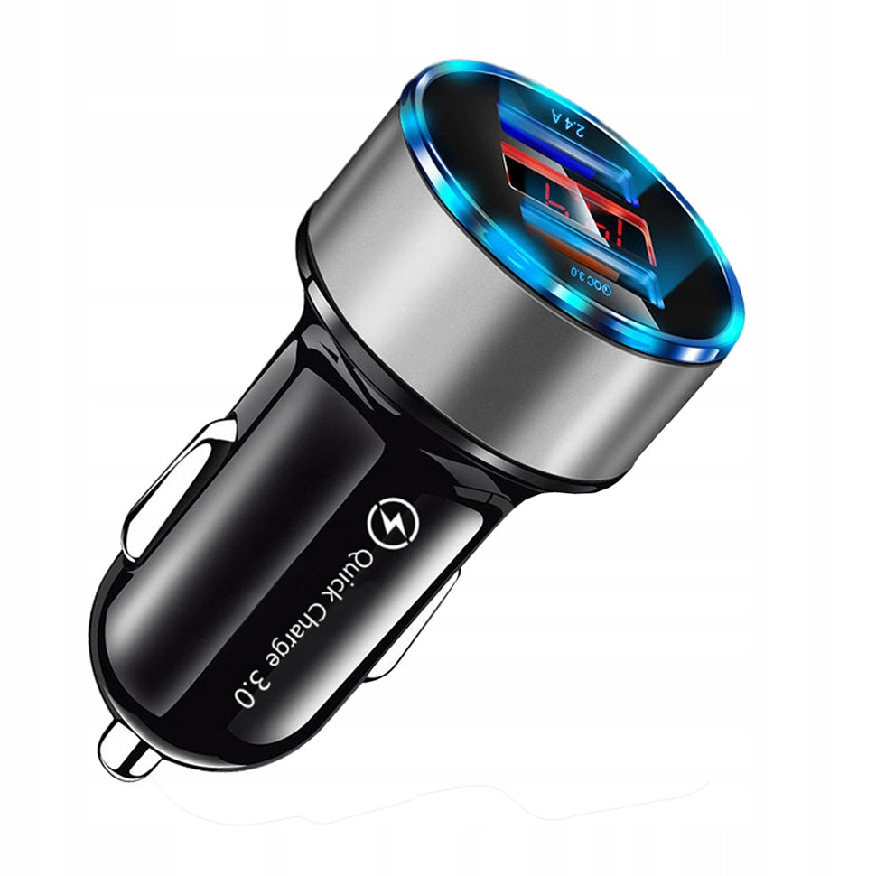 3.1A CAR CHARGER VOLTAGE METER QC 3.0