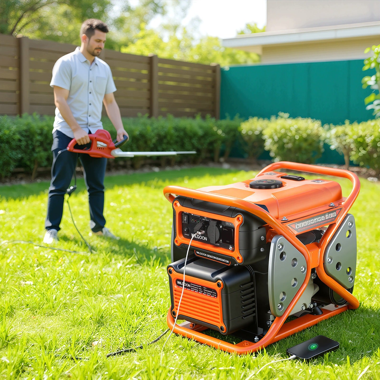 3.2KW Inverter Generator Gasoline Generator Set 28kg 2x USB ports Packaging status original