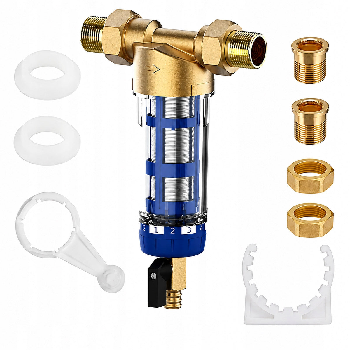 3/4" 1/2" In-line Settlement Pre-Filter