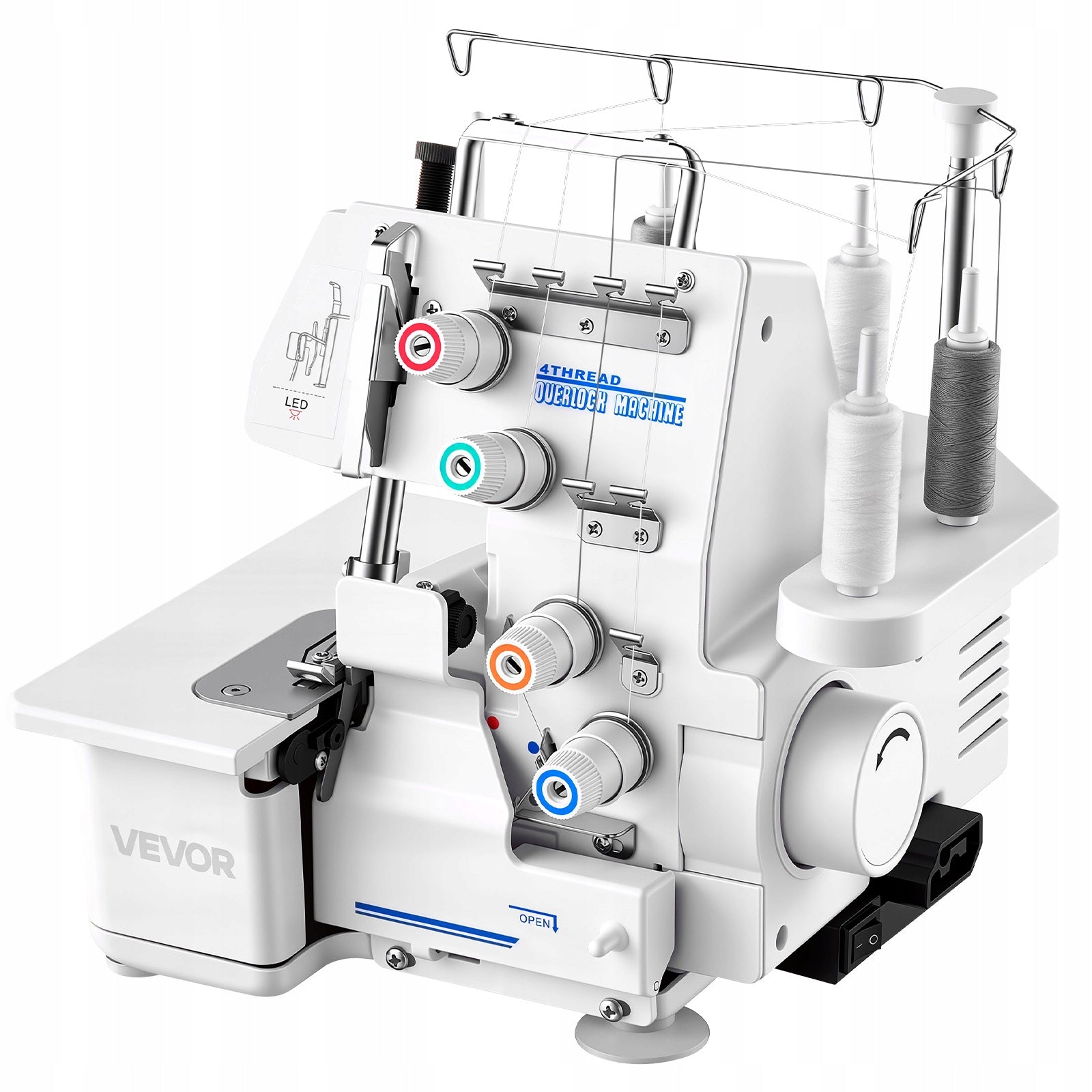 3/4 Thread Sewing Machine Fast And Efficient Sewing With LED Lighting Model 4-434