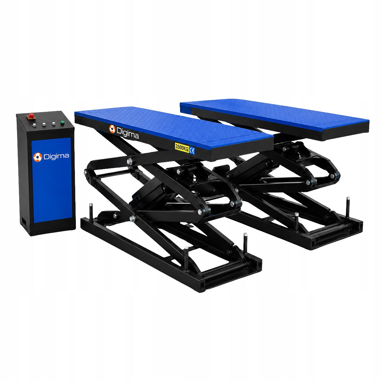 3,5t scissor lift Digima TW635FW with pneumatic lock release Manufacturer code TW635FW