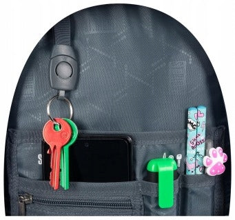 3-CHAMBER SCHOOL BACKPACK 20 LITERS BACKPACK WITH BUTTERFLY MOTIF ST.RIGHT Packaging status original