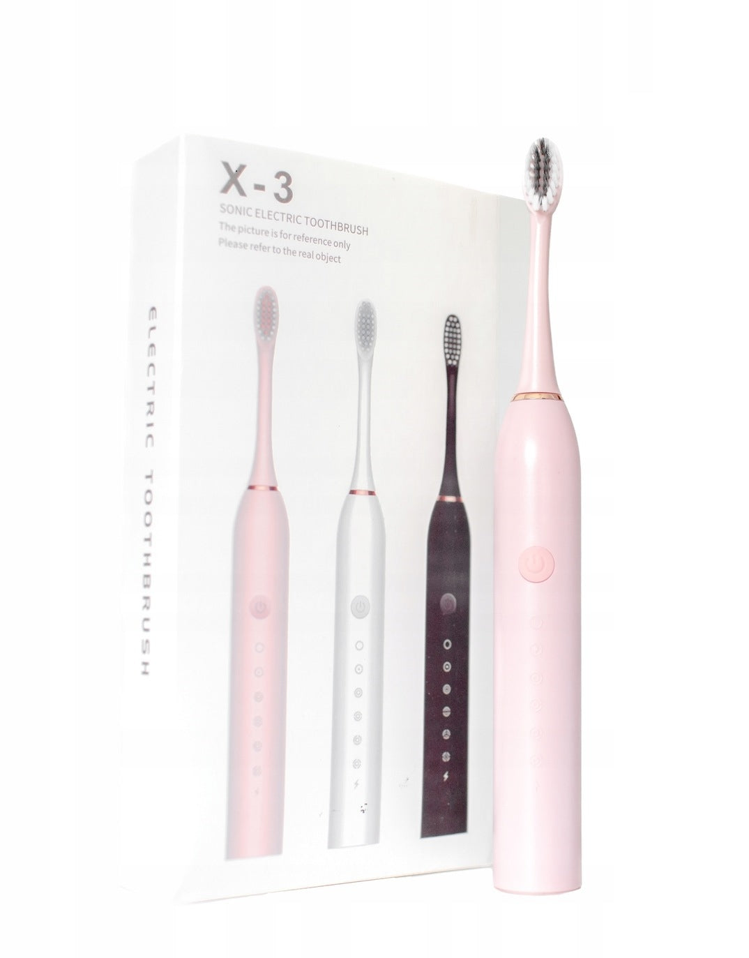 3 COLORS ELECTRIC SONIC TOOTHBRUSH + 3 TIPS + CHARGER