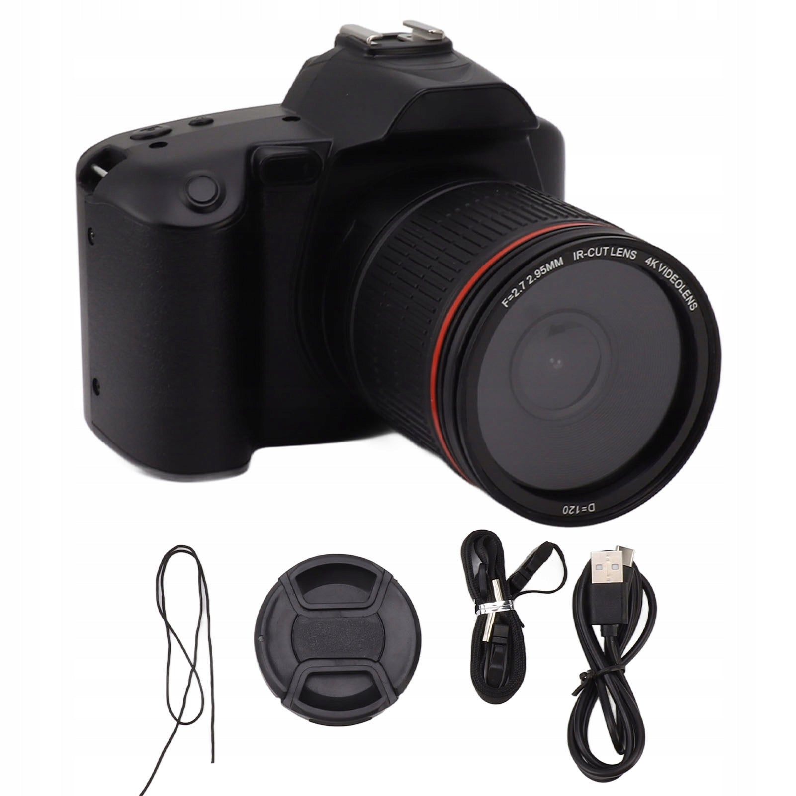 3 Inch IPS Digital Camera 4K 64 MP 16x GY Color Display