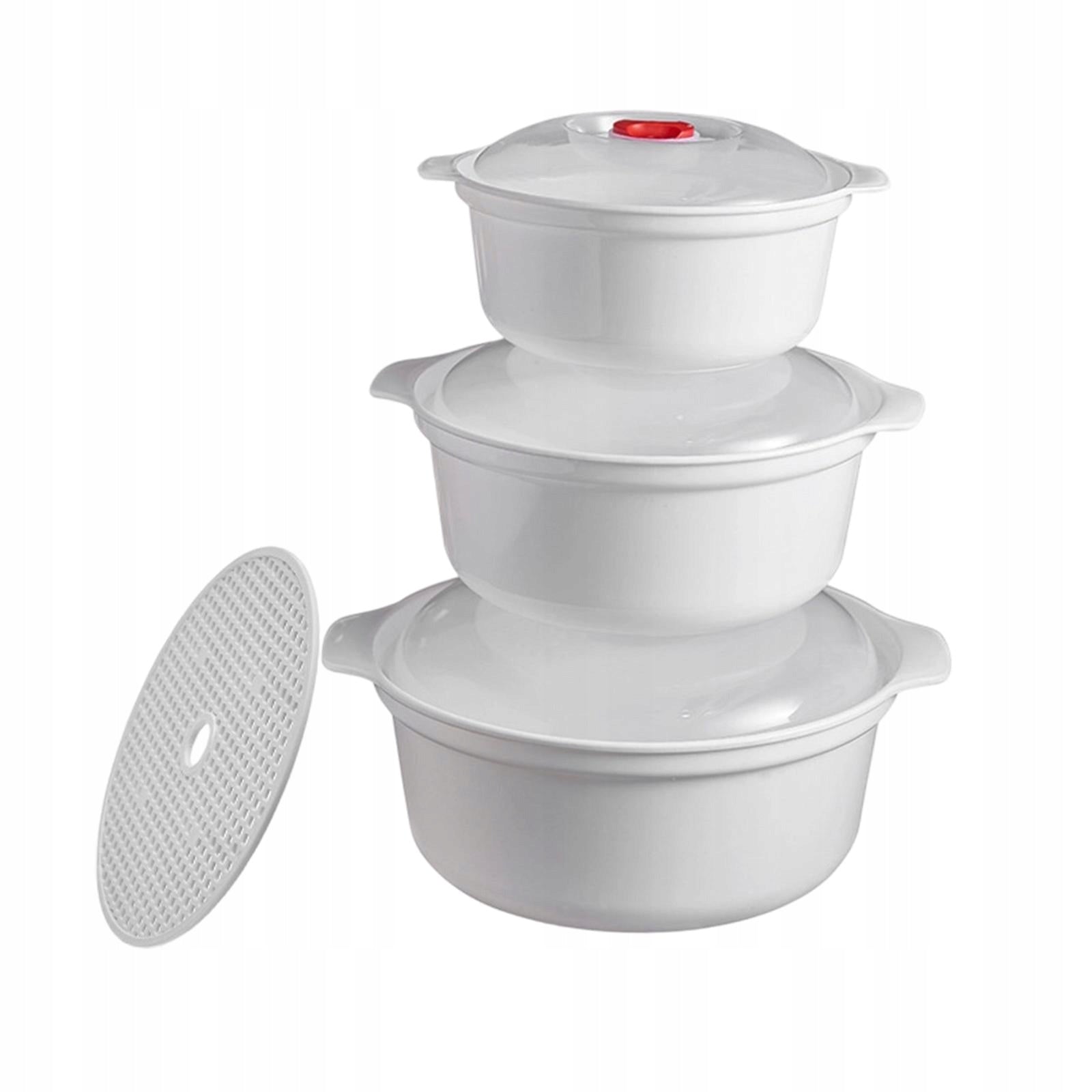 3 Microwave Bowls with Lids, Soup Bowls, Cereal Bowls, Multi purpose