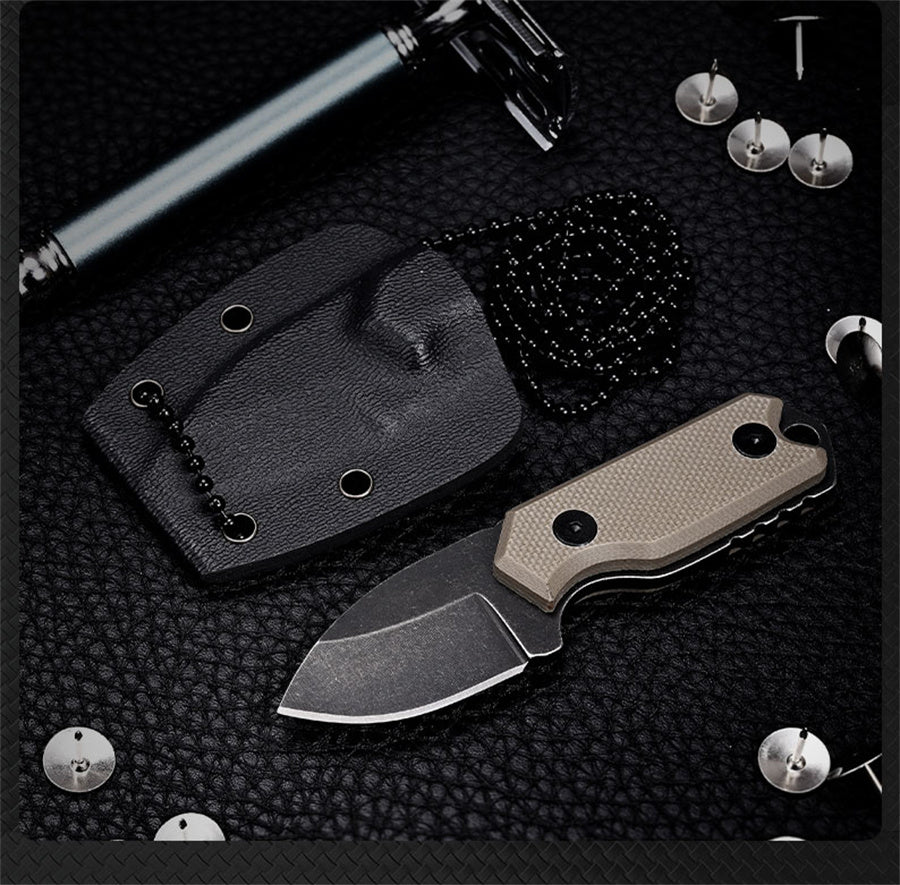 3" Mini Neck G10 Handle 3CR Blade Pocket Outdoors Storage Knife with Sheath Manufacturer code NECK-001
