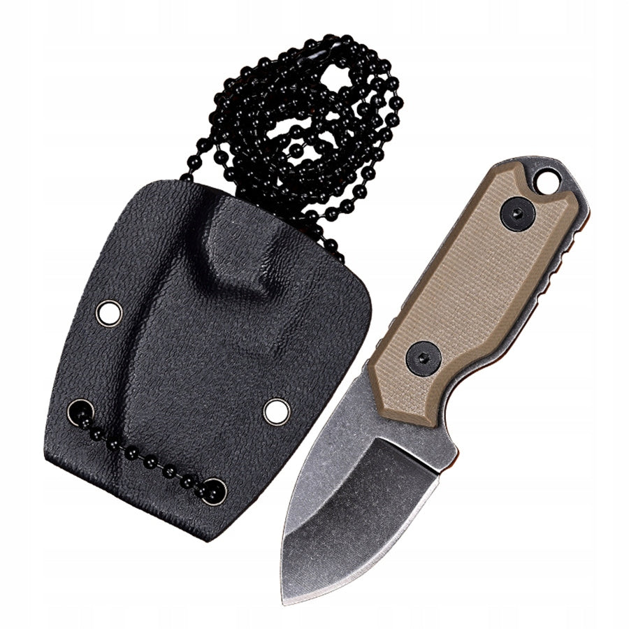 3" Mini Neck G10 Handle 3CR Blade Pocket Outdoors Storage Knife with Sheath