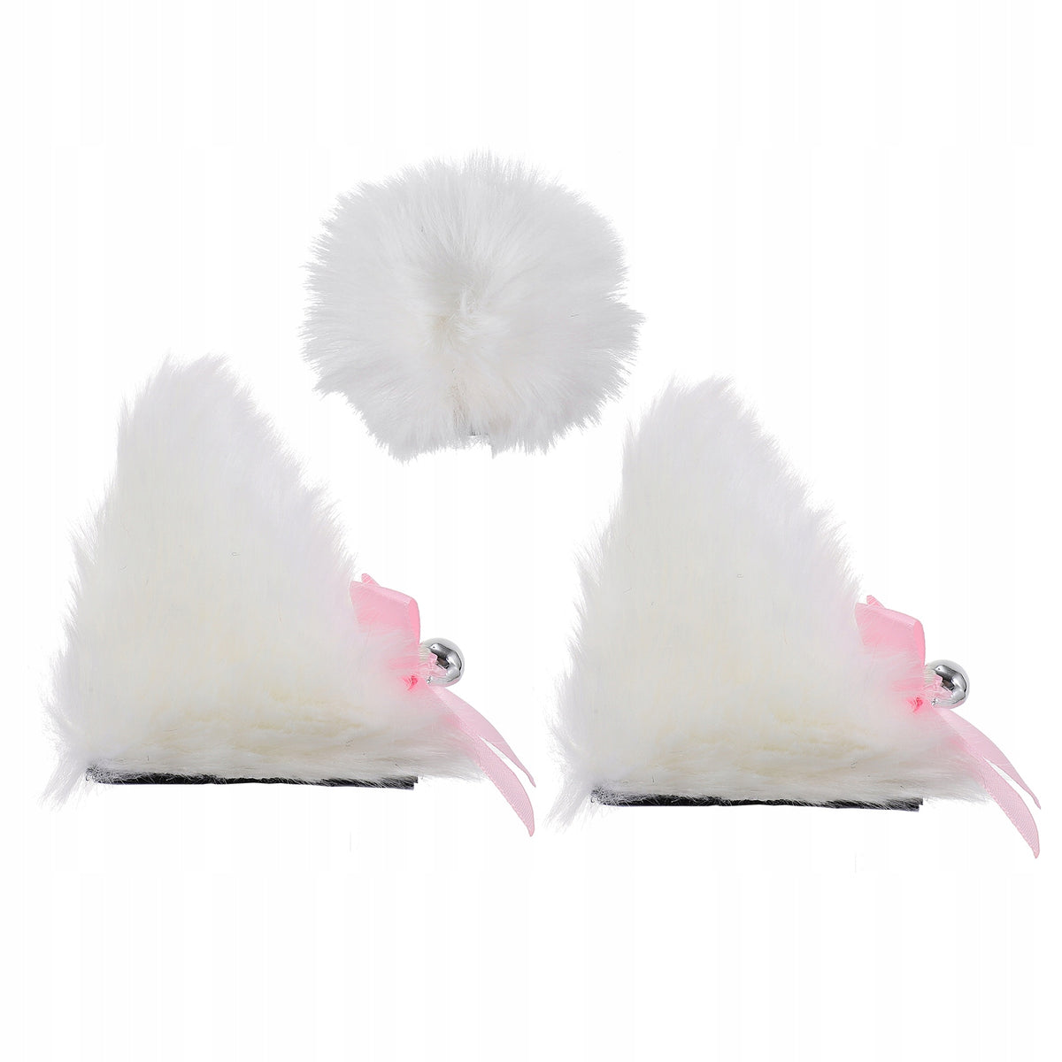 3 PACK MOTORCYCLE HELMET DECORATION - WHITE PLUSH CAT EARS EAN (GTIN) 4894973173566