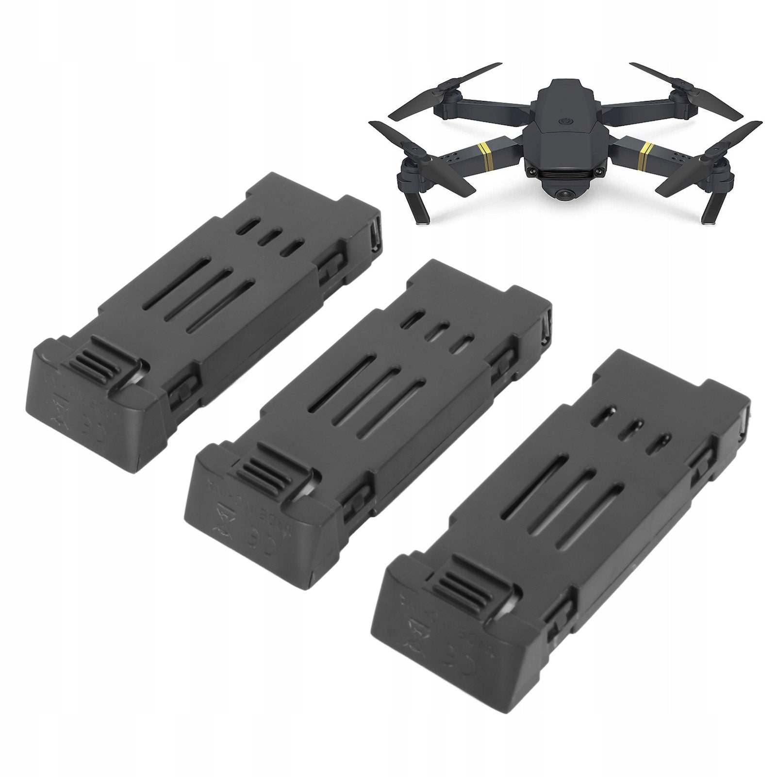 3 PCS RECHARGEABLE LITHIUM BATTERY FOR DRONE 1800MAH 3.7V TO E58 E68 JY109