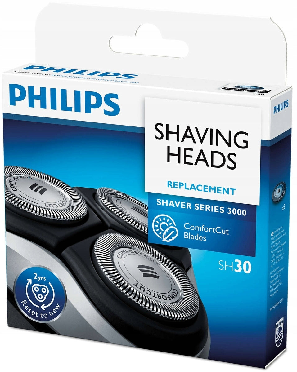 3 PIECES BLADE HEADS PHILIPS SH30 SERIES SH30/50 S3000 SHAVER KNIVES
