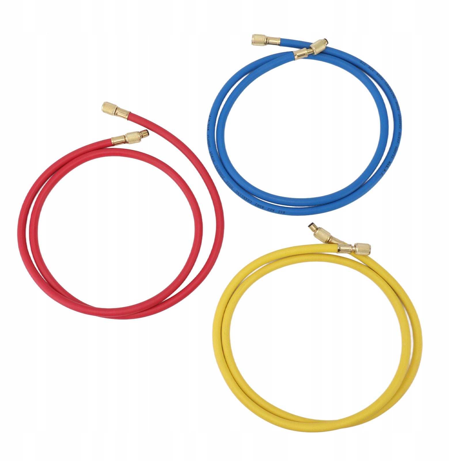 3 Pack 150cm Refrigerant Charging Hose 28 Dominant color multicolor