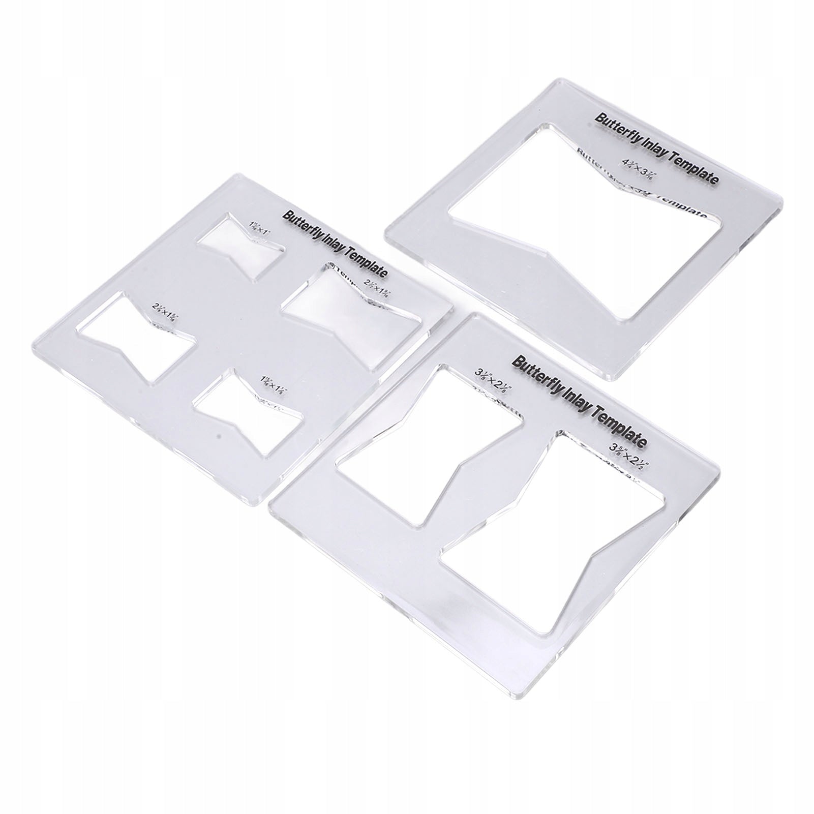 3 Pcs Butterfly Insert Template Routers Decorative Templates for RK