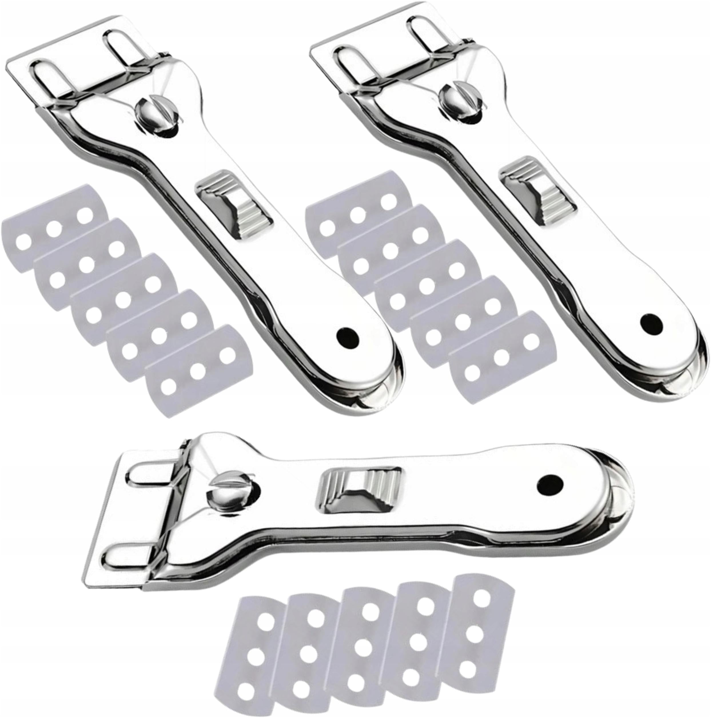 3 SCRAPER METAL GLASS SCRAPER CERAMIC INDUCTION HOBS 15 BLADES