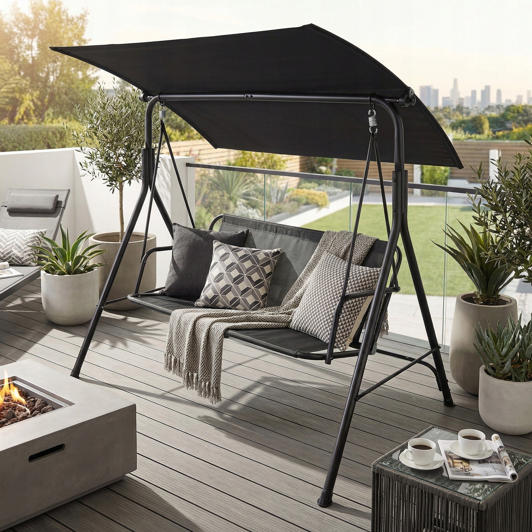 3 SEATER FREESTANDING METAL GARDEN SWING STRONG FOR BOKATO TERRACE Manufacturer code MIN-27881