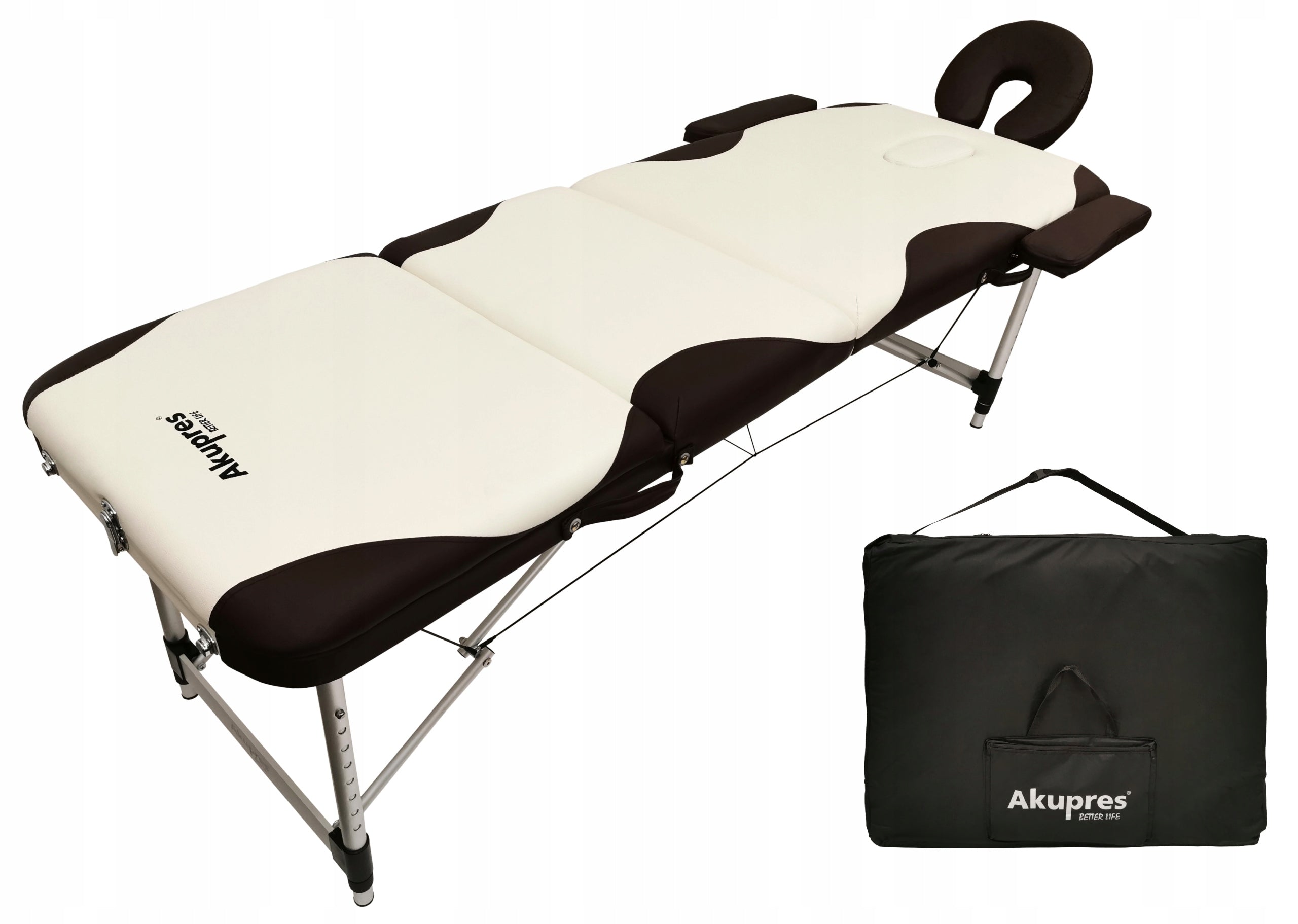 3 SEGMENT BED MASSAGE TABLE AURORA FOLDING PORTABLE BAG AKUPRES