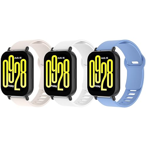 3 STRAPS FOR XIAOMI REDMI WATCH 5 ACTIVE home gift included