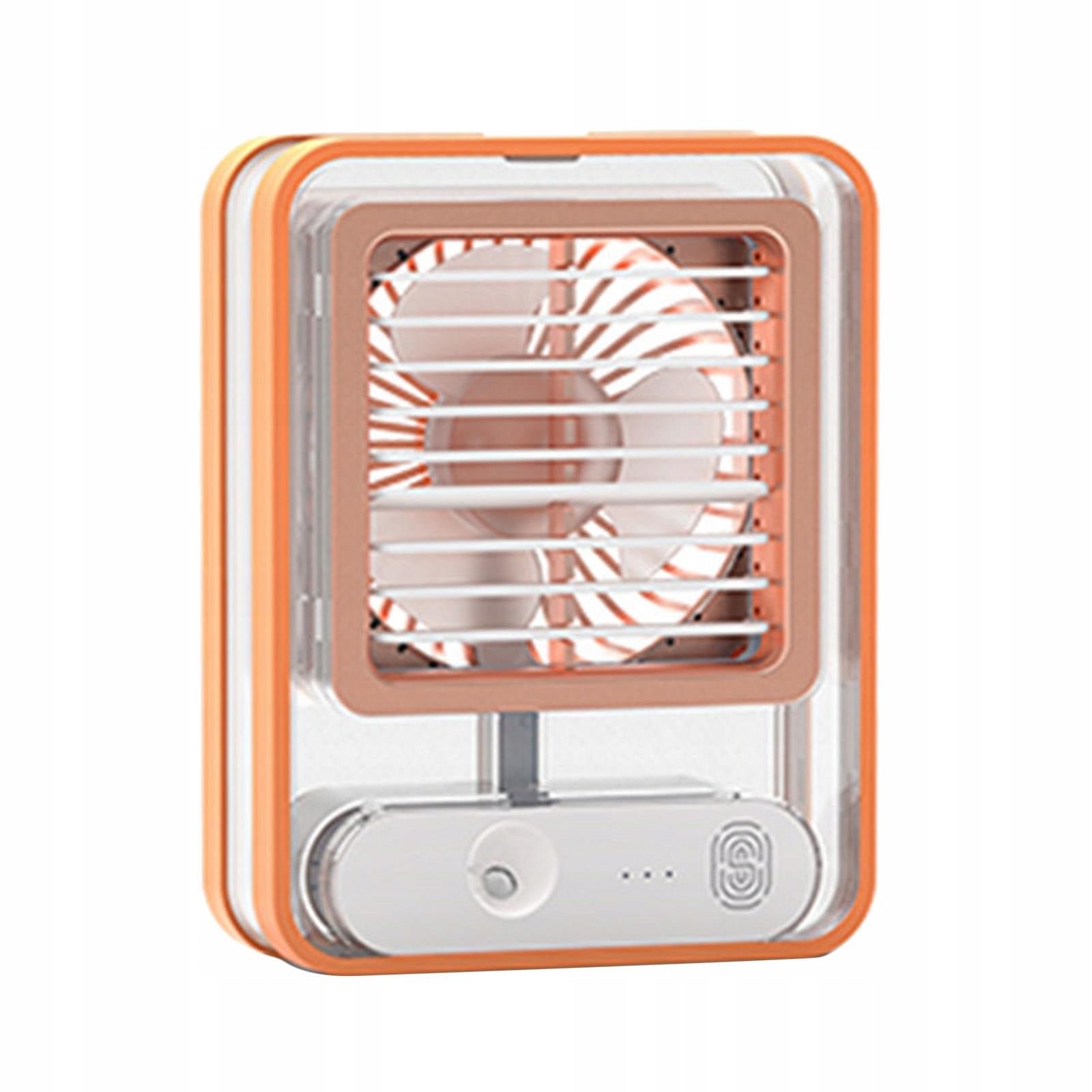 3 Speed Air Conditioner Fan W/ Night Light USB Rechargeable for Yellow Brand no brand