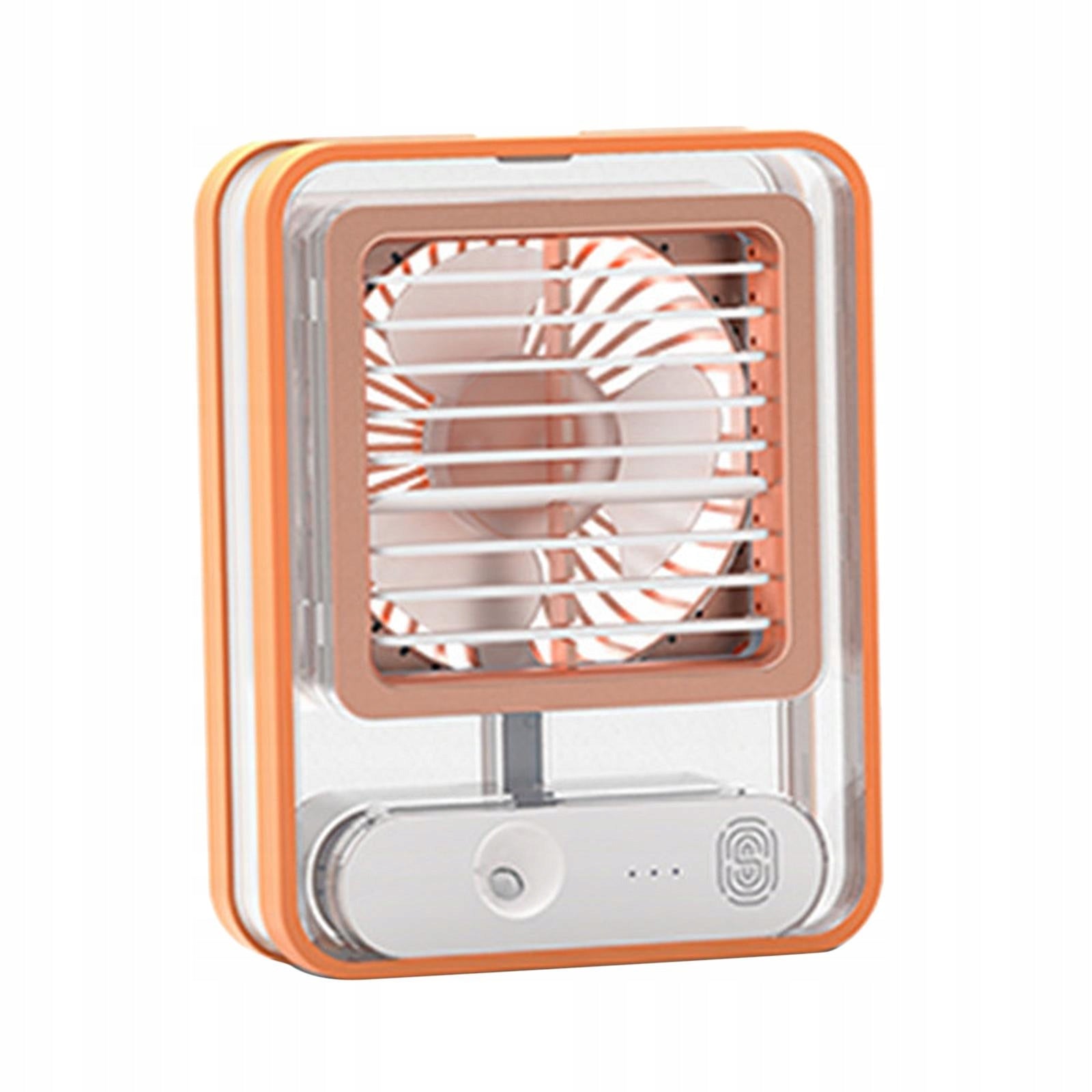 3 Speed Air Conditioner Fan W/ Night Light USB Rechargeable for Yellow