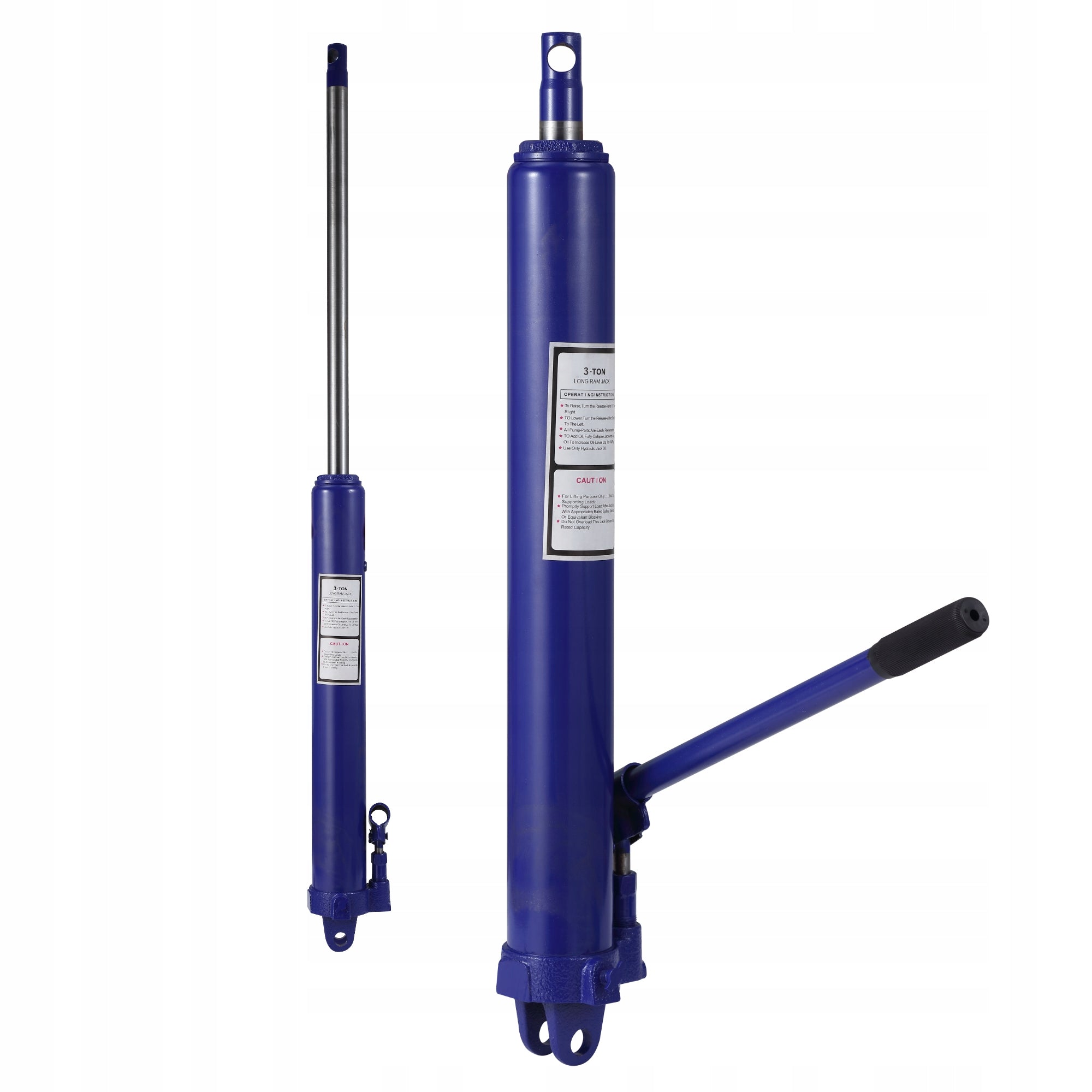 3 Ton Long Ram Hydraulic Bottle Jack with Handle, U-Shaped Base Brand no brand