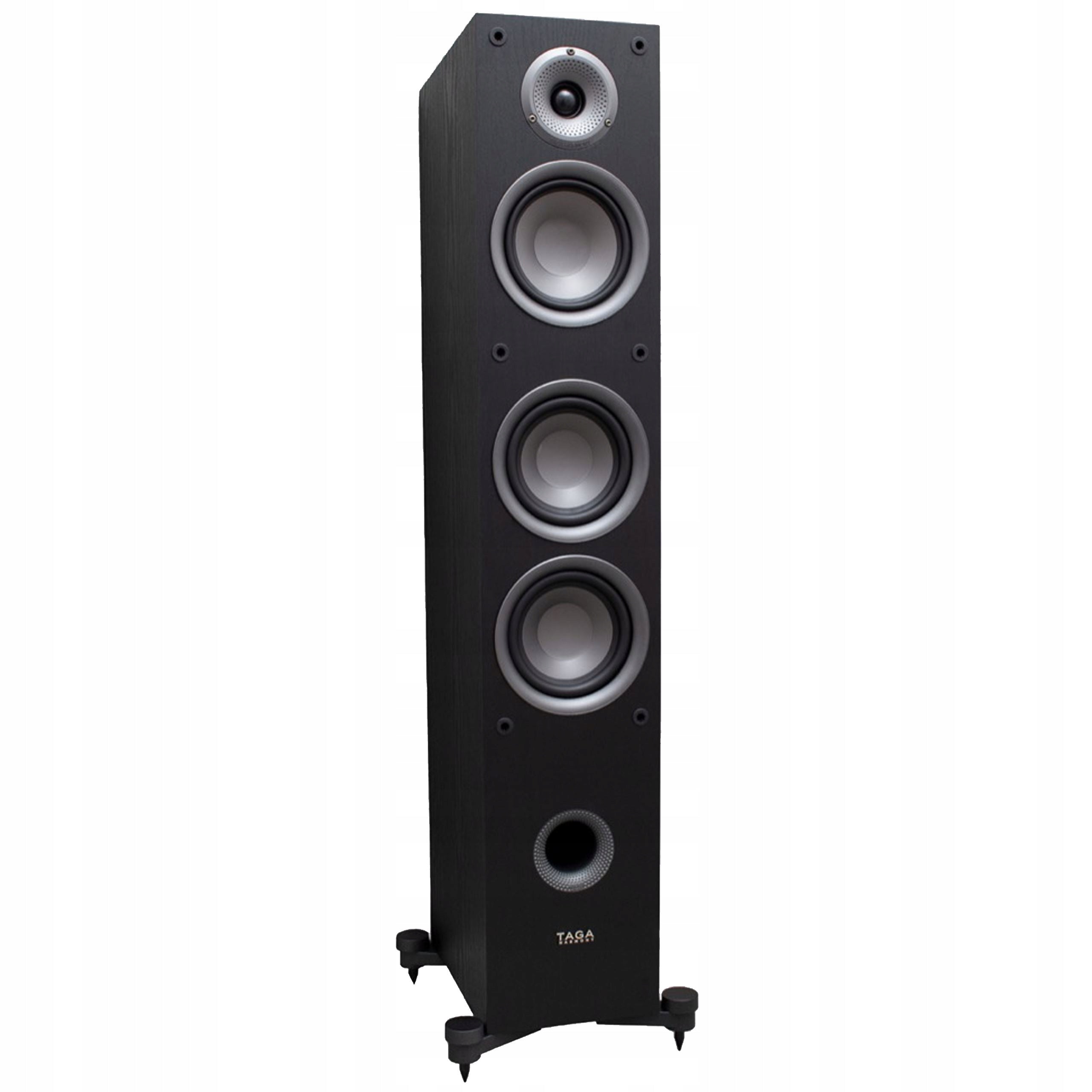 3-WAY FLOORSTANDING COLUMNS 90W 6 Ohm TAGA HARMONY TAV-507F BLACK PAIR Manufacturer code TH-TAV507FPARA-BLK