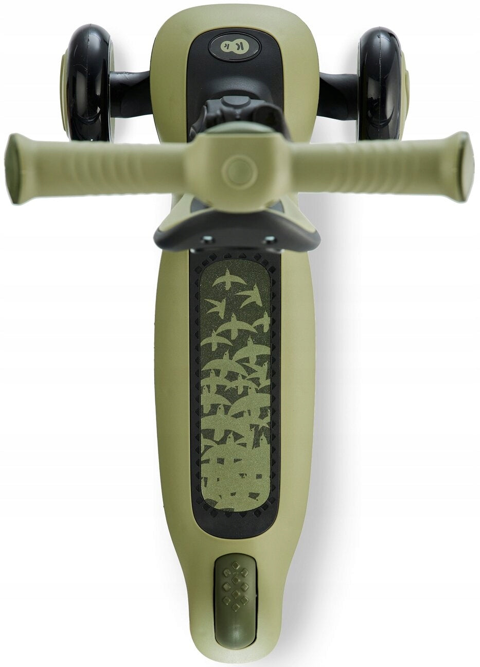 3-Wheel Scooter for Kids KINDERKRAFT Halley Green Brake yes