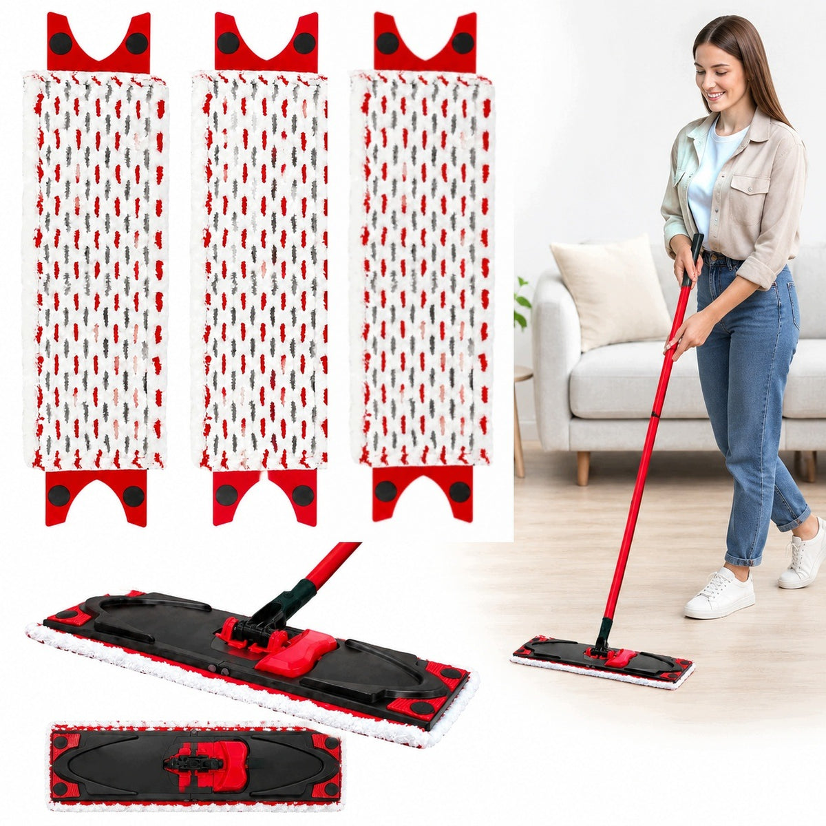 3 X CARTRIDGE CARTRIDGES FOR VILEDA ULTRAMAX MOP REPLACEMENT FLAT