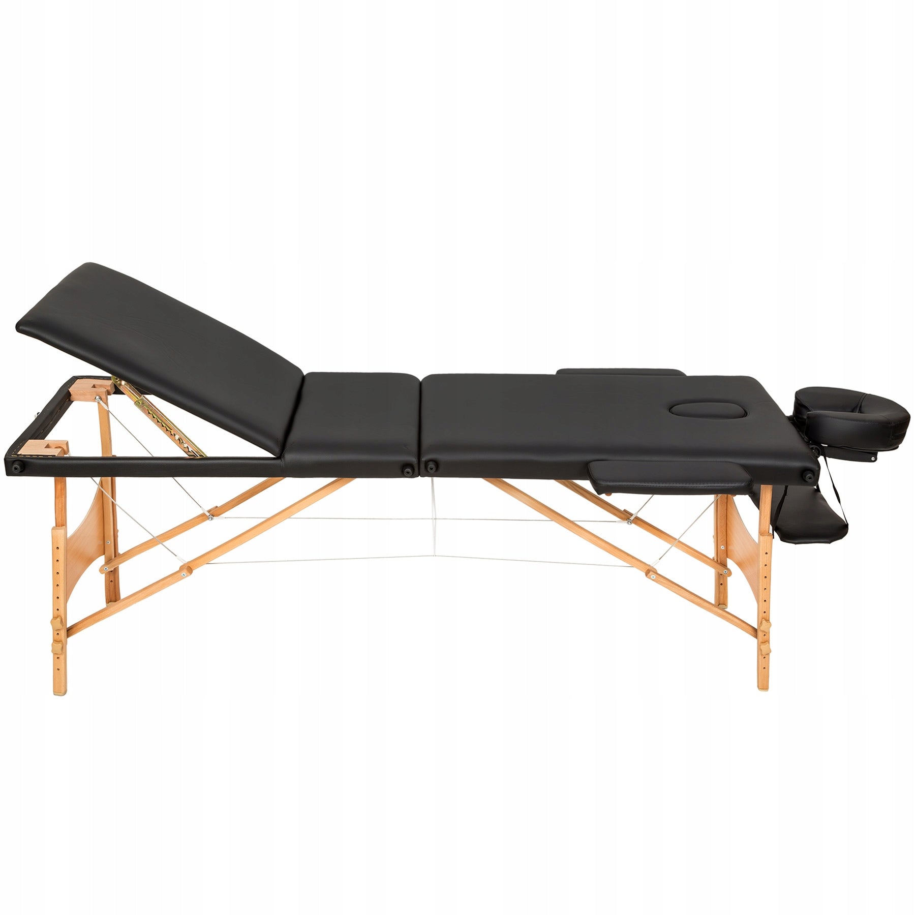 3-Zone Massage Table with Wooden Frame and Rollers Manufacturer code 404748