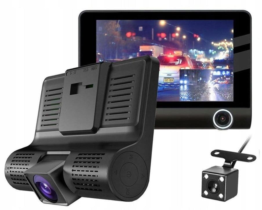 3-channel driving recorder with reversing camera and wide-angle lens Manufacturer code 5906970015837