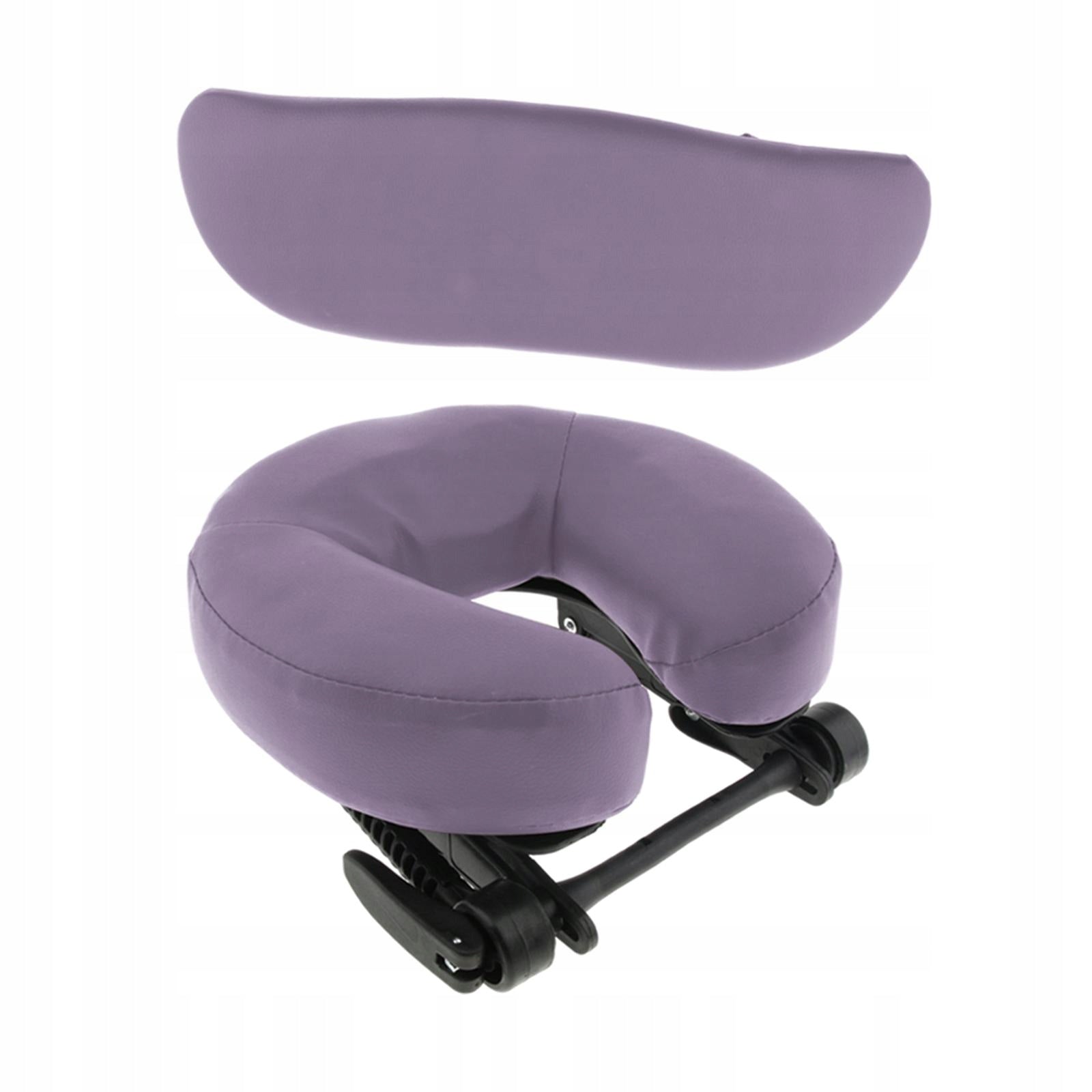 3 in 1 Massage Table Face Cradle Cushion Adjustable Hanging Arm Rest Violet
