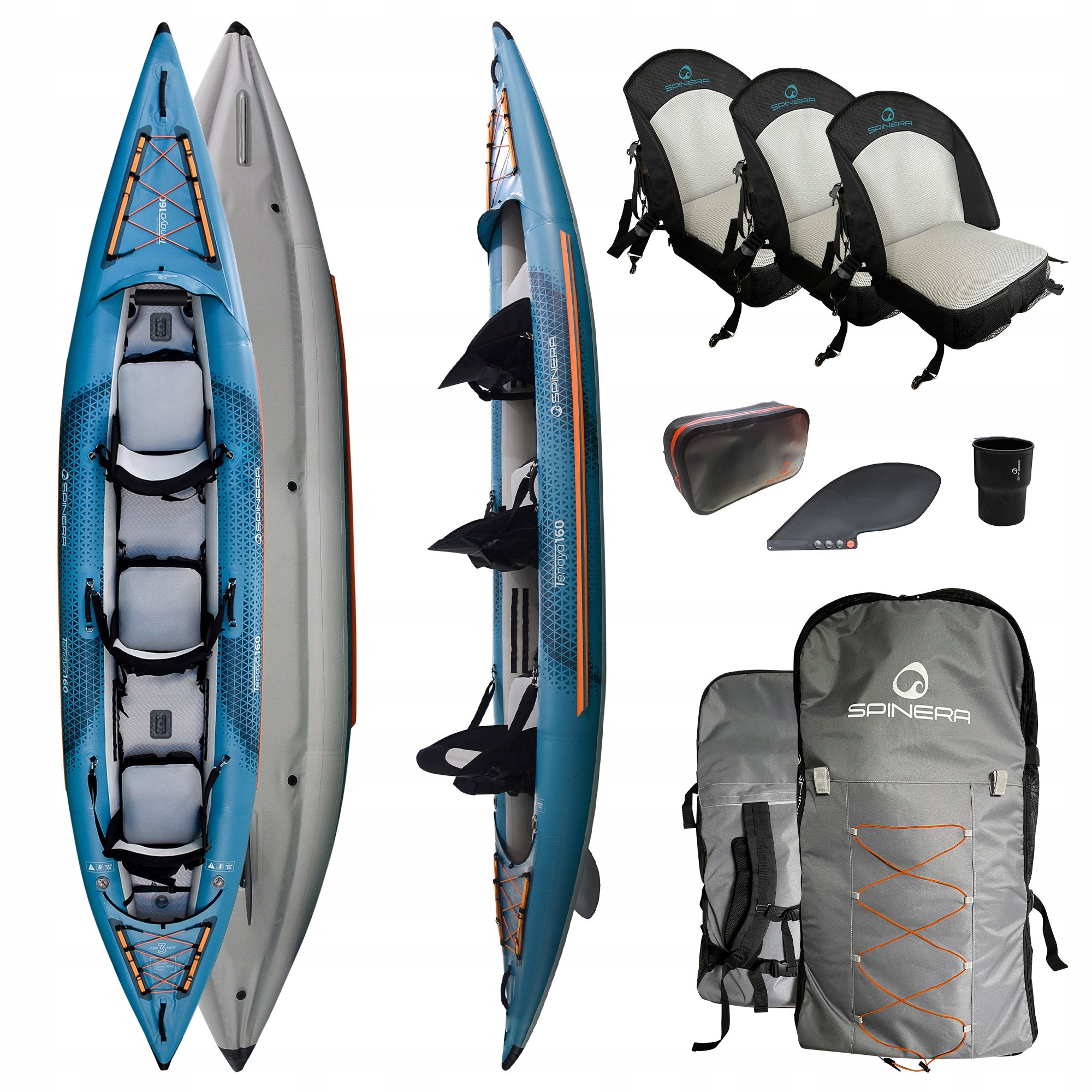 3-person pumped kayak SPINERA Tenaya 160 475 cm