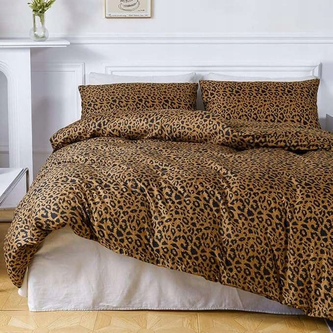 3-piece bedding 240x260cm + pillowcases 2x 65x65cm Polyester Panther