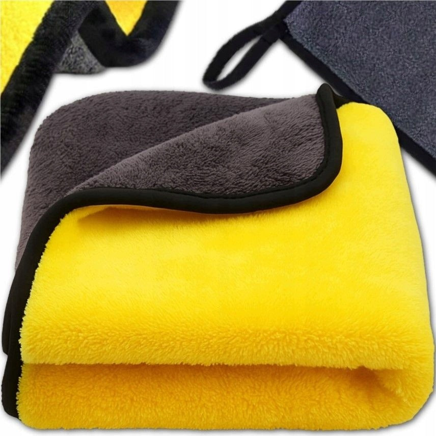 3 x FLUFFY TOWEL FOR DRYING PAINT CARS MICROFIBER 30x60 cm