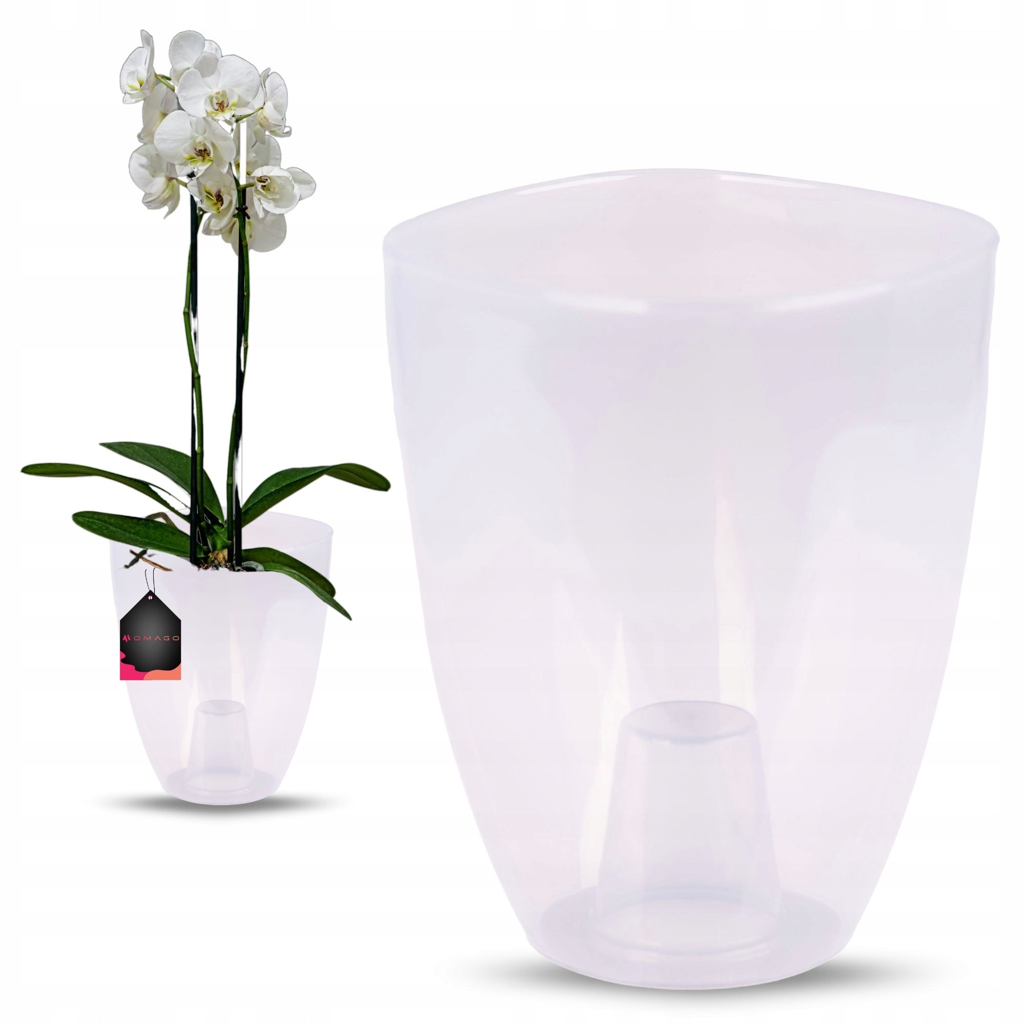 3 x ORCHID POT COVER 12CM TRANSPARENT Manufacturer code O-6054443