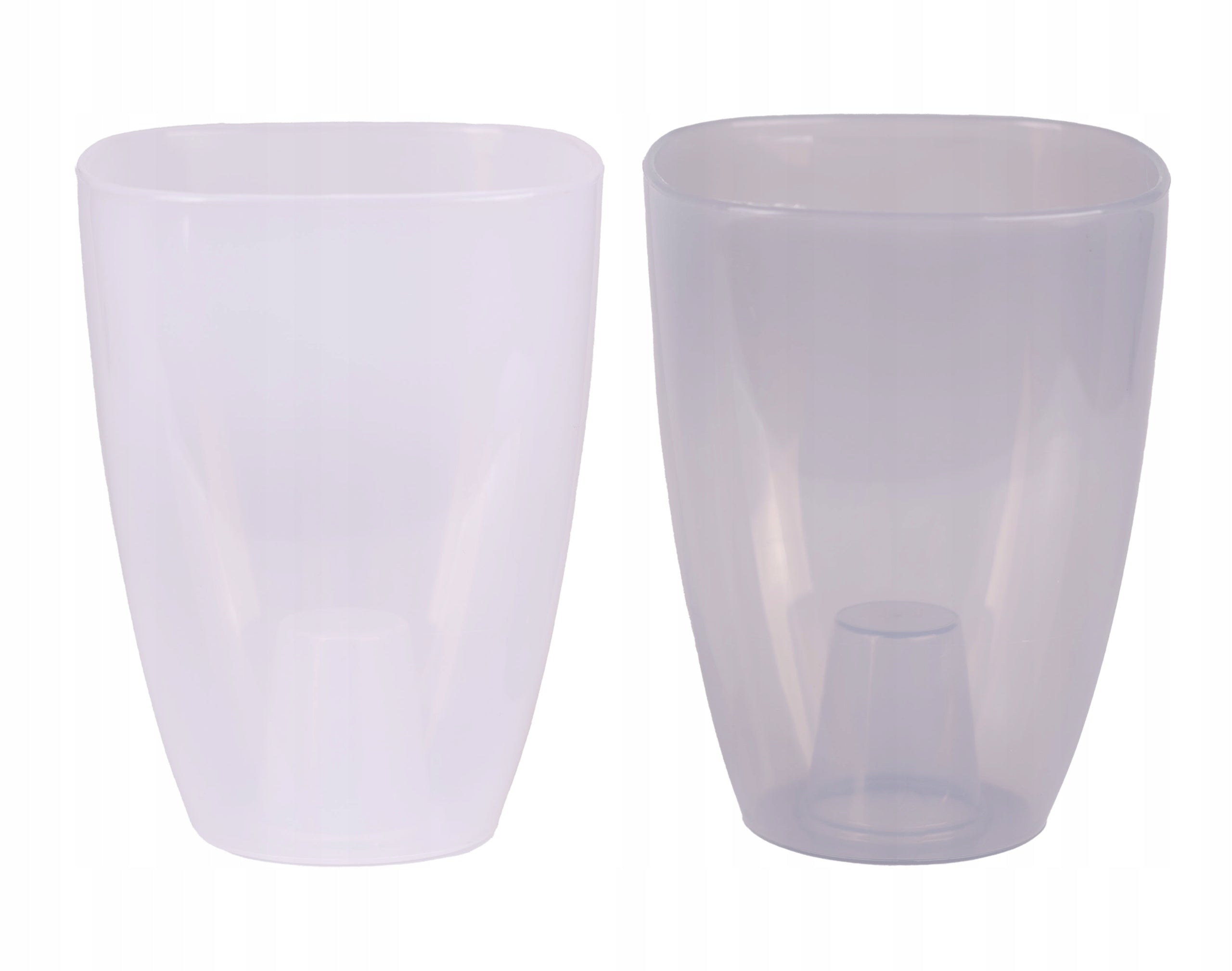 3 x ORCHID POT COVER 12CM TRANSPARENT Shape square
