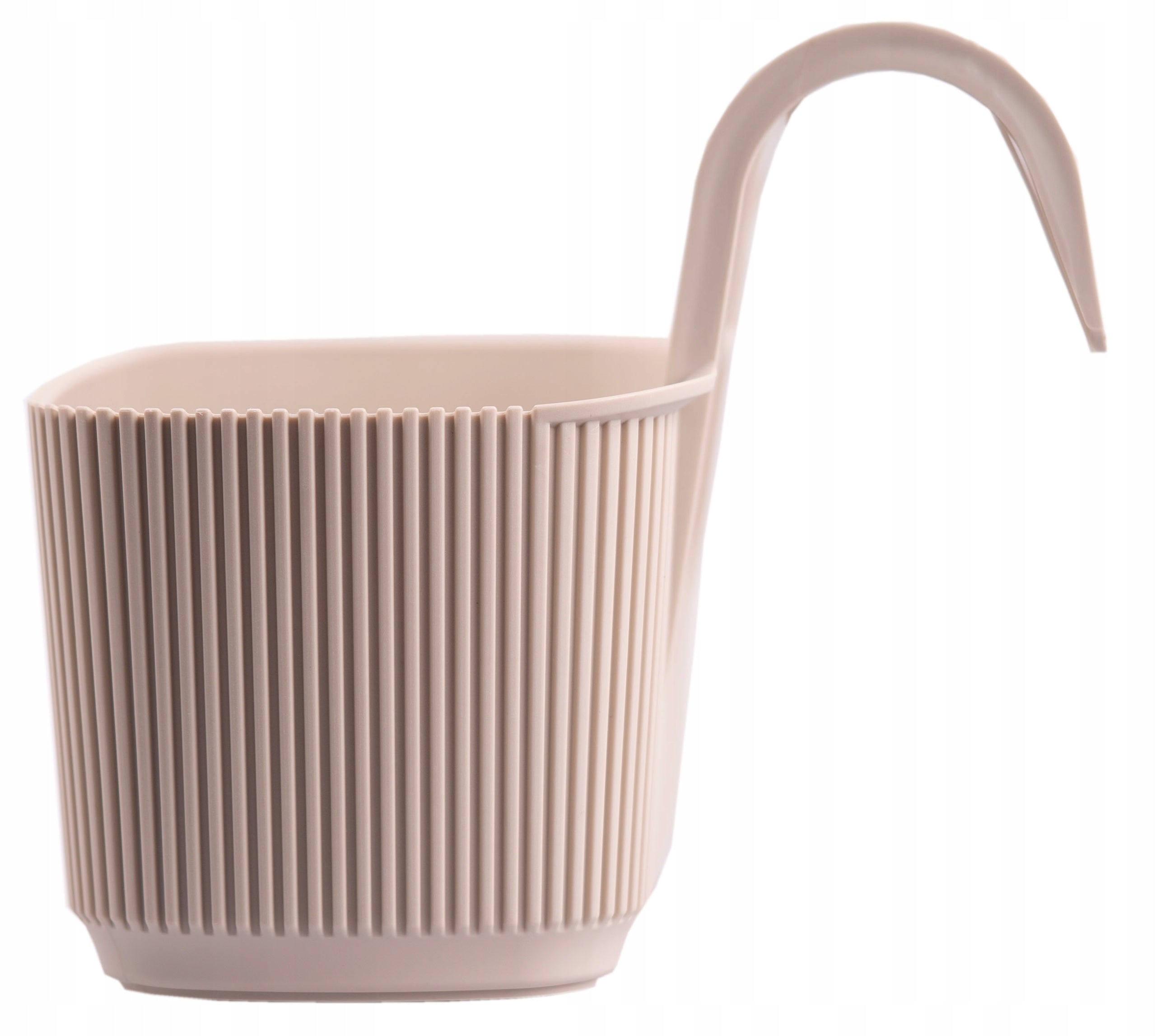 3 x RAILING POT 29 CM BEIGE FOR HANDRAIL RESISTANT TO CONDITIONS Brand OMAGO