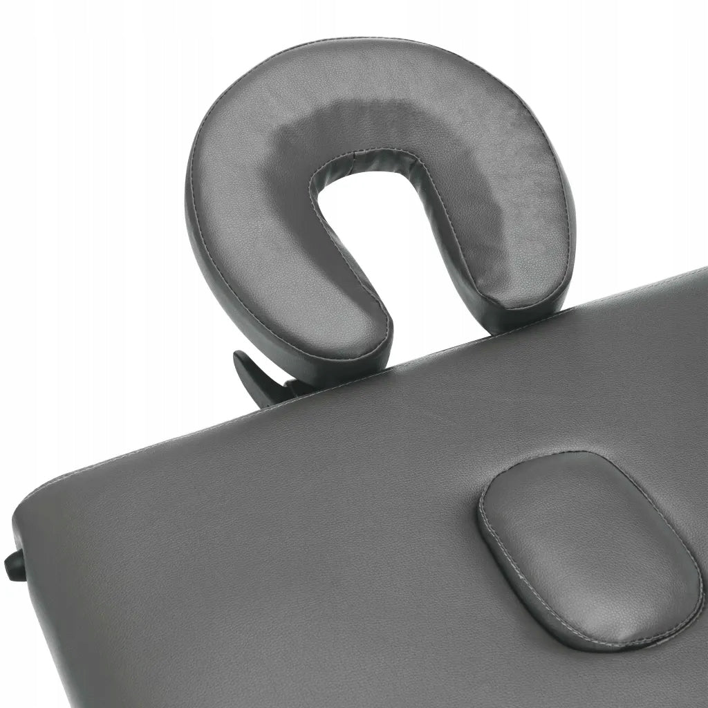 3-zone folding massage table, aluminium frame, anthracite, 186x6 Product weight with unit packaging 16.5 kg