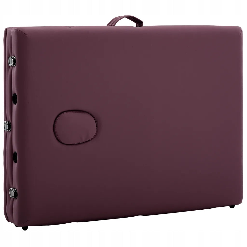3-zone folding massage table, purple, 191x70 cm Weight 18.85 kg