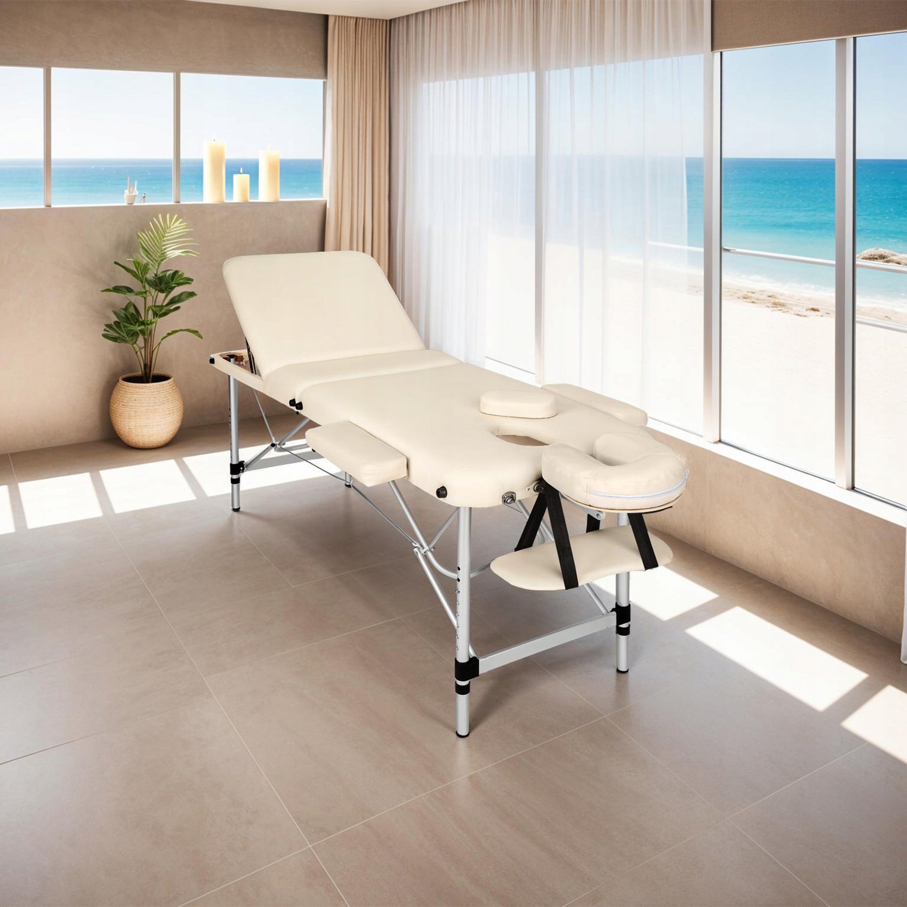 3-zone massage table with 5 cm padding and aluminum frame EAN (GTIN) 4260182878804