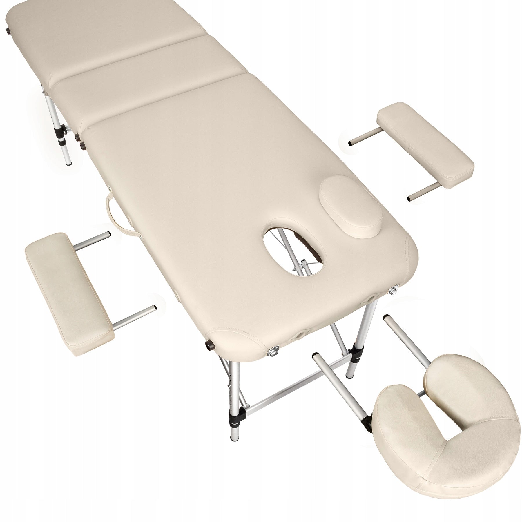 3-zone massage table with 5 cm padding and aluminum frame Packaging status original