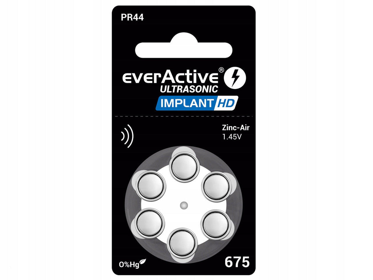 30 HEARING BATTERIES 675 PR44 EVERACTIVE ULTRASONIC ZINC AIR HEARING AID Brand Everactive