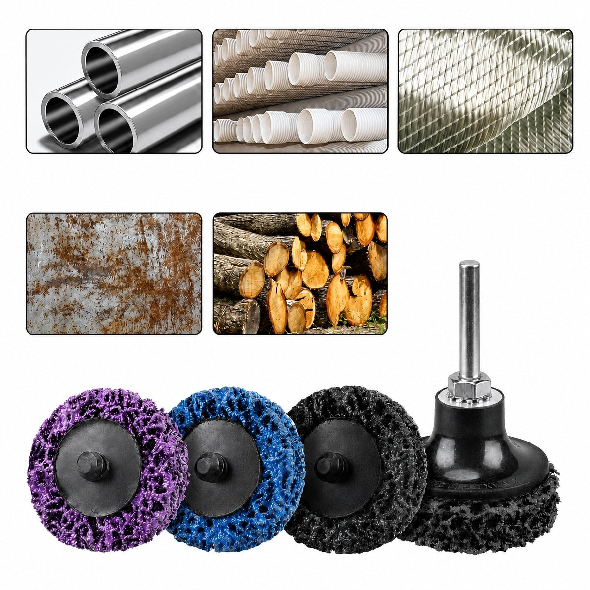 30 PCS Disc RUST REMOVAL DISC WIRE BRUSH 50mm Brand no brand