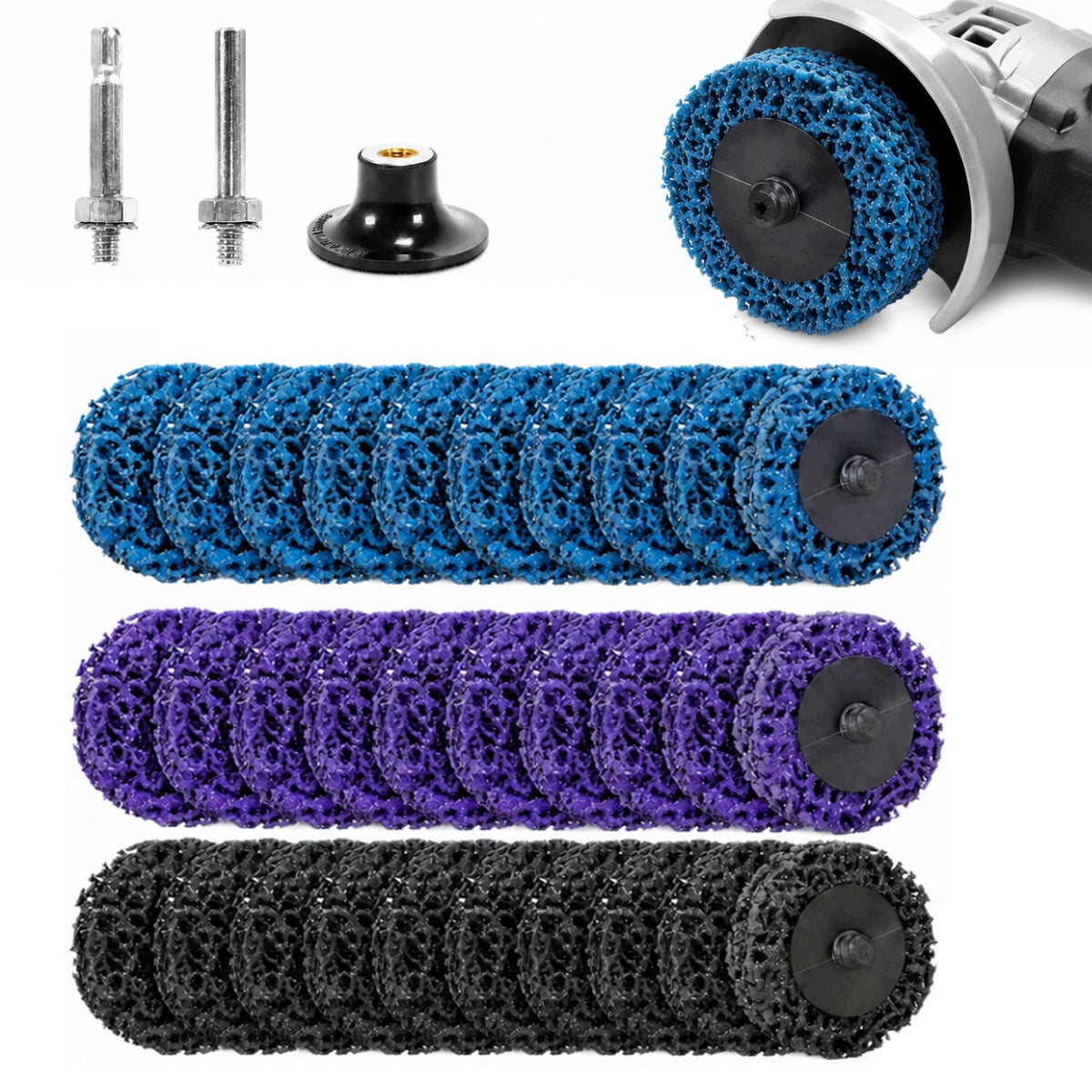 30 PCS Disc RUST REMOVAL DISC WIRE BRUSH 50mm